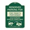 Signmission Reserved Parking for Todays Performer Unauthorized Vehicles Towed Away Alum, 24" x 18", G-1824-23072 A-DES-G-1824-23072 - alternate 1